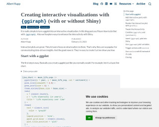 Screenshot of Creating interactive visualizations with {ggiraph} (with or without Shiny)