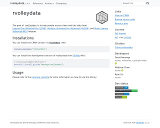 Screenshot of Extract Data from Professional Volleyball Leagues in North America with {rvolleydata}