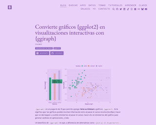 Screenshot of Convierte gráficos {ggplot2} en visualizaciones interactivas con {ggiraph}