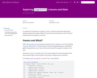 Screenshot of Exploring {ggplot2}’s Geoms and Stats