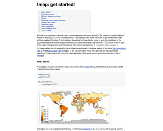 Screenshot of tmap