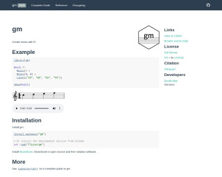 Screenshot of Create Music with R