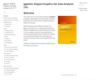 Screenshot of ggplot2: elegant graphics for data analysis