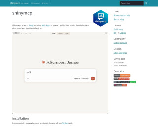 Screenshot of shinymcp