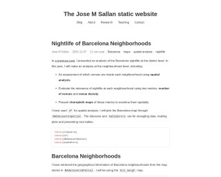 Screenshot of Nightlife of Barcelona Neighborhoods