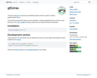 Screenshot of gtExtras