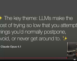 Screenshot of I wrote this talk with an LLM