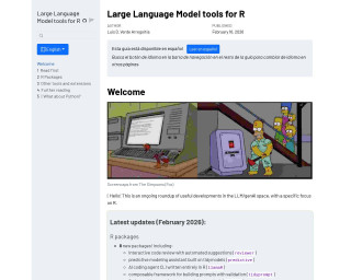 Screenshot of Large Language Model tools for R