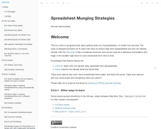 Screenshot of Spreadsheet Munging Strategies