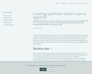 Screenshot of Creating typewriter-styled maps in {ggplot2}