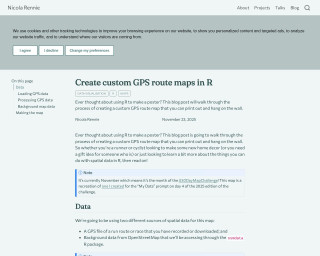 Screenshot of Create custom GPS route maps in R