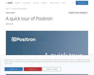 Screenshot of A quick tour of Positron