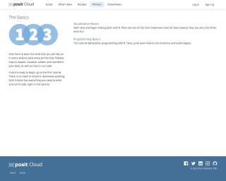 Screenshot of RStudio Cloud Primer: Visualize Your Data