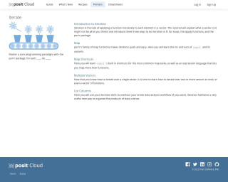 Screenshot of RStudio Cloud Primer: Iterate