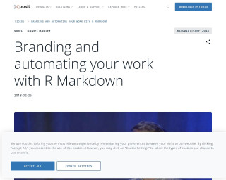Screenshot of Branding and automating your work with R Markdown