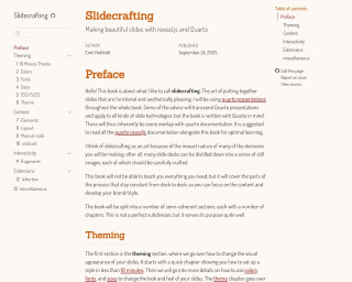 Screenshot of Slidecrafting