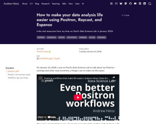 Screenshot of How to make your data analysis life easier using Positron, Raycast, and Espanso