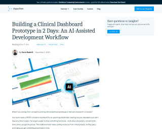 Screenshot of AI-Assisted Clinical Dashboard Development