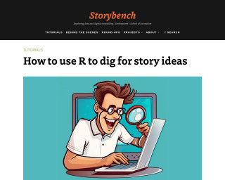 Screenshot of How to use R to dig for story ideas