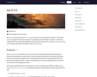 Screenshot of Air 0.7.0