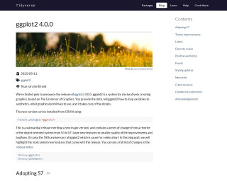 Screenshot of ggplot2 4.0.0