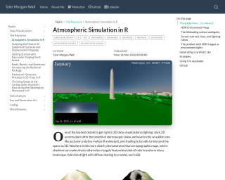 Screenshot of Atmospheric Simulation in R